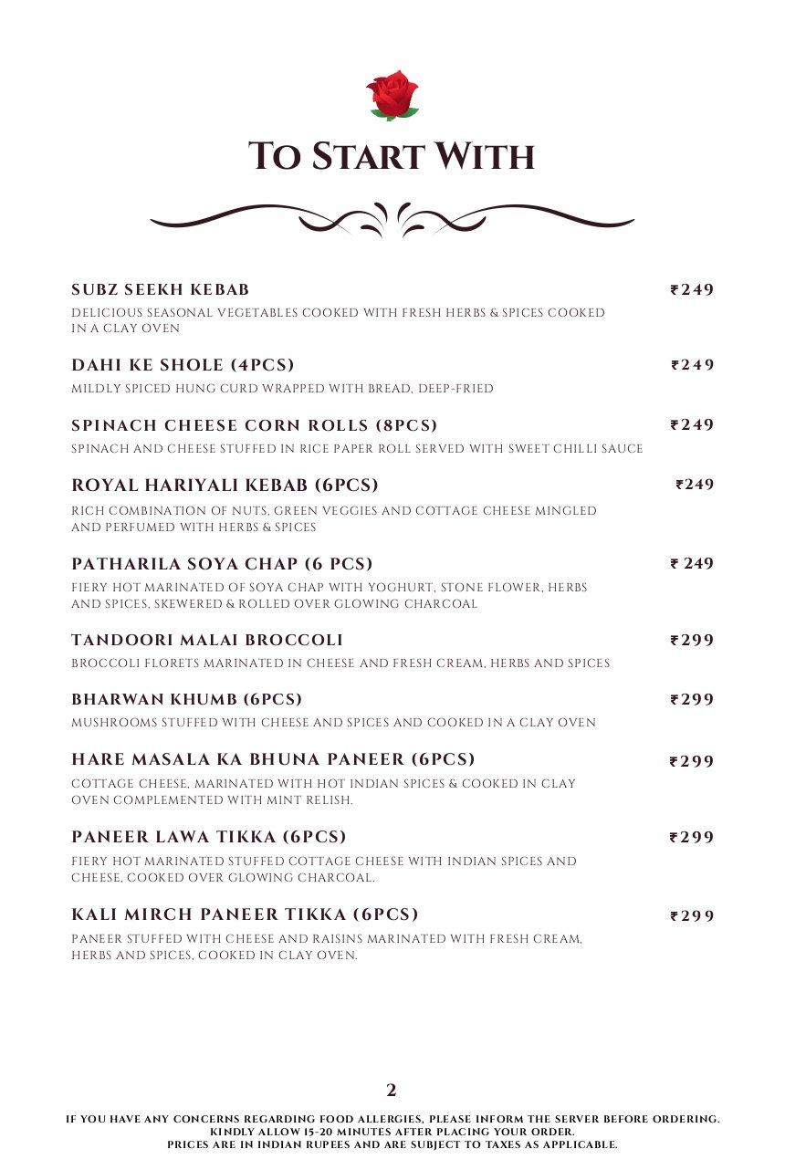 Menu Page 3